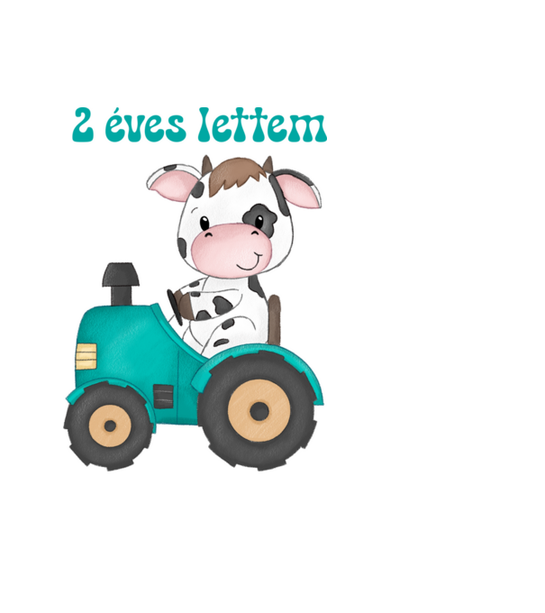 2 éves lettem bocis minta fekete pólón