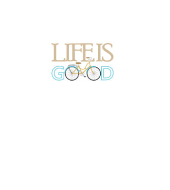 Life is good minta zöld pólón