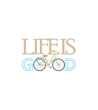 Life is good minta fehér pólón