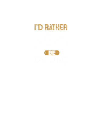 I'd rather be cycling minta fekete pólón