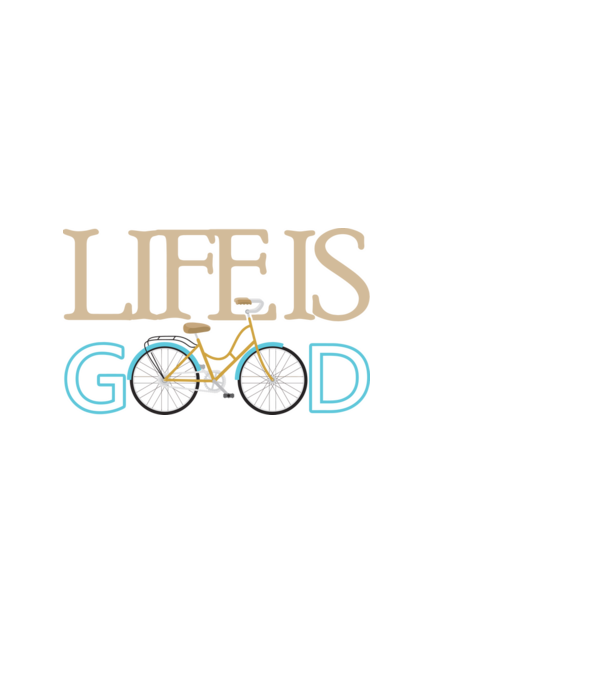 Life is good minta fekete pólón
