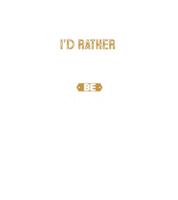 I'd rather be cycling minta türkiz pólón
