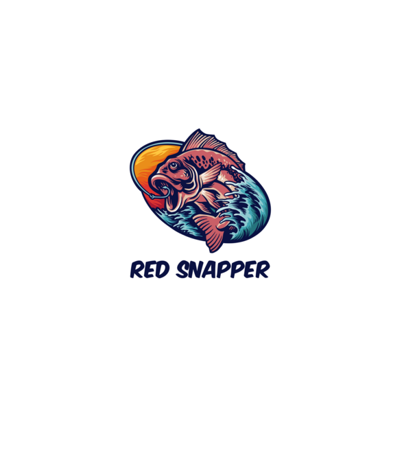 Red Snapper minta szürke pólón