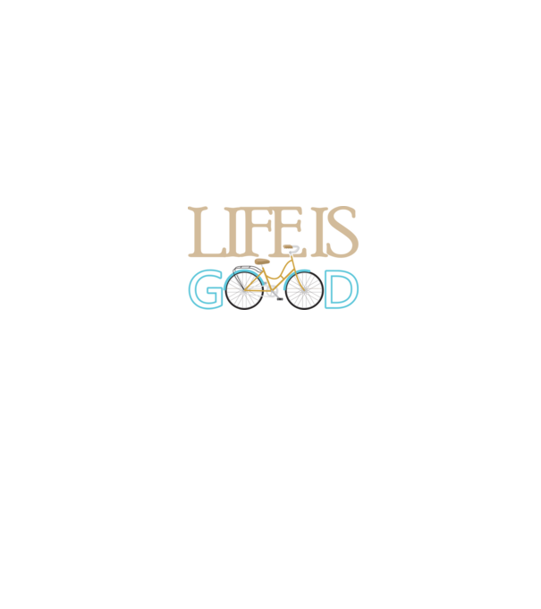 Life is good minta zöld pólón