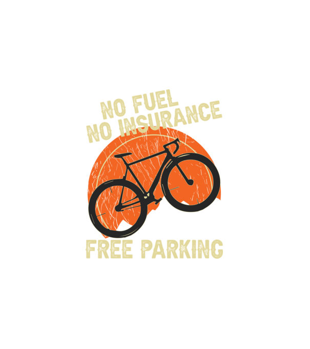 No fuel, no insurance, free parking minta fehér pólón