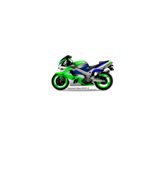 0002_Kawasaki_Ninja_ZX_9Rb_green minta fehér pólón