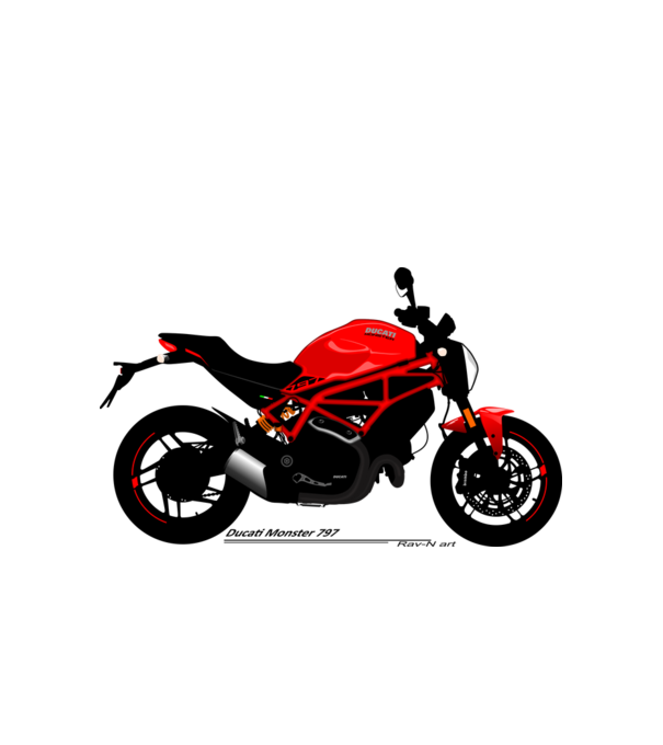0016_Ducati_Monster_797 minta fehér pólón