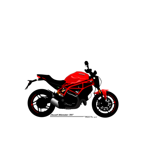 0016_Ducati_Monster_797 minta fehér pólón