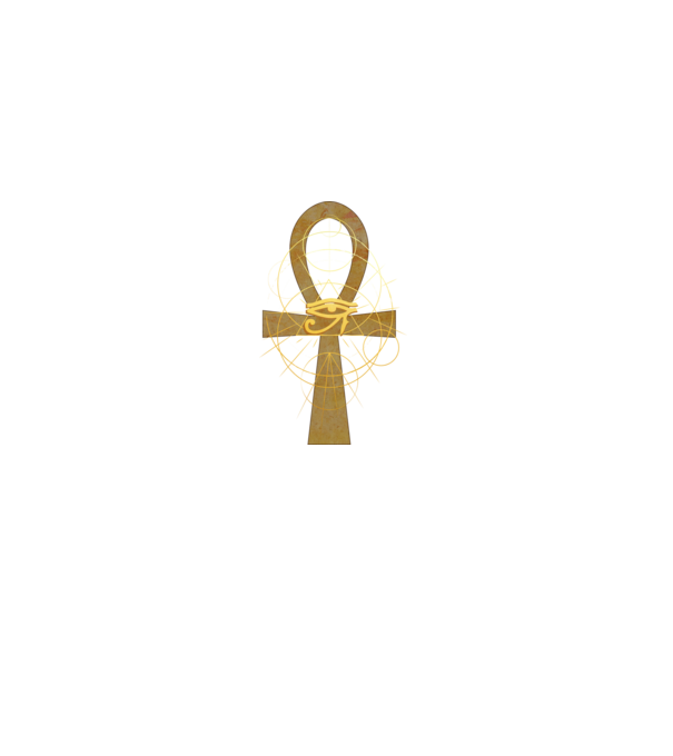 Ankh - Horus minta szürke pólón