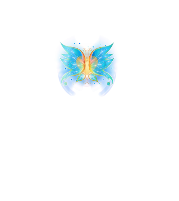 Fairy Wing minta fehér pólón