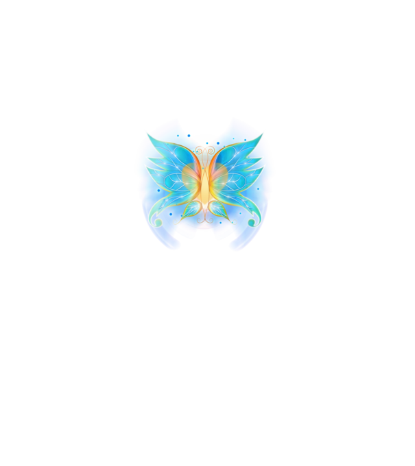 Fairy Wing minta fehér pólón