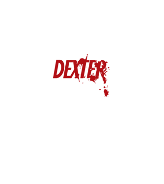 Dexter minta fehér pólón