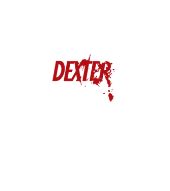 Dexter minta fehér pólón