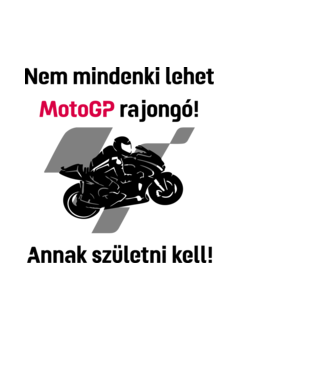 MotoGP rajongó minta fehér pólón