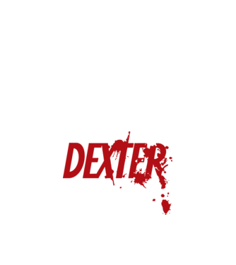 Dexter minta fehér pólón
