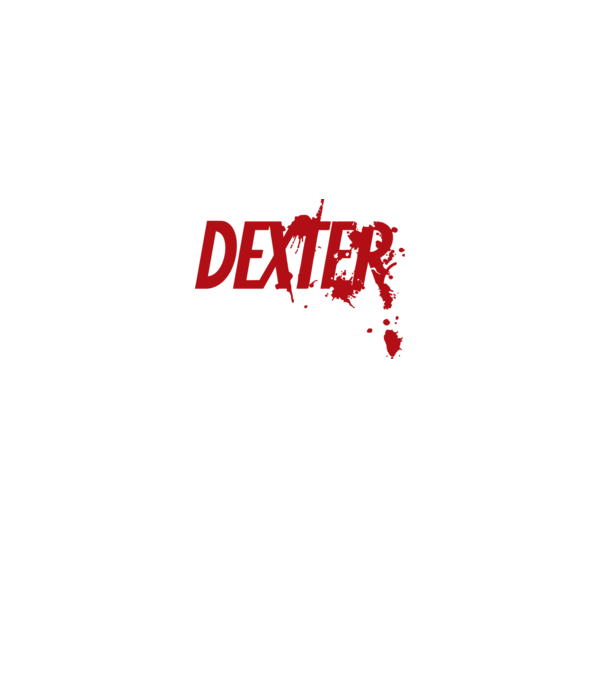 Dexter minta fehér pólón