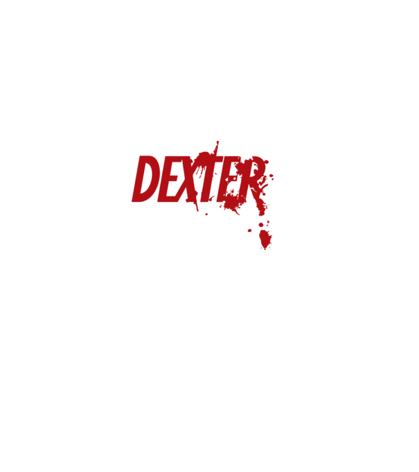 Dexter minta világos rózsaszín pólón