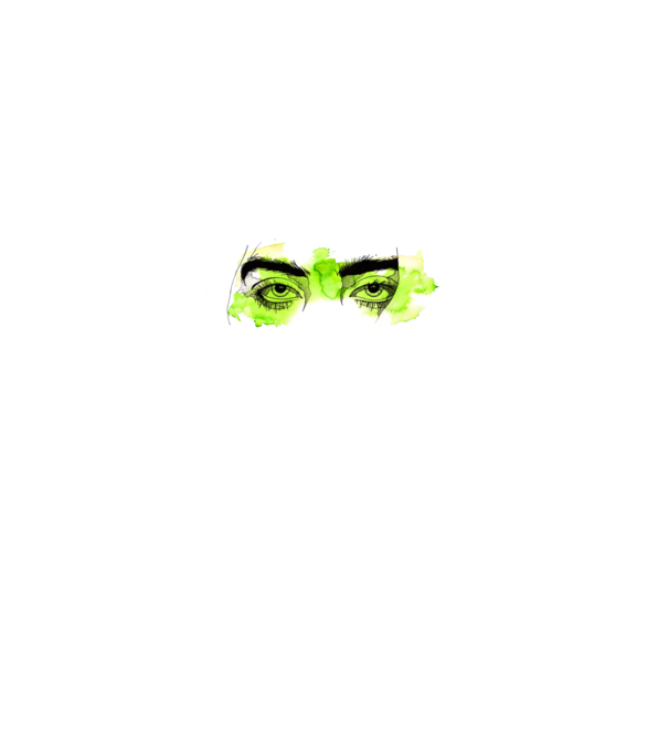 Billie Eilish - eye minta homokszín pólón
