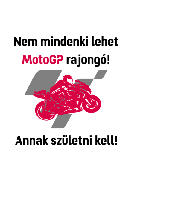 MotoGP rajongó minta világoskék pólón