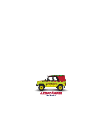 UAZ 469 - JURASSIC PARK edition minta világoskék pólón