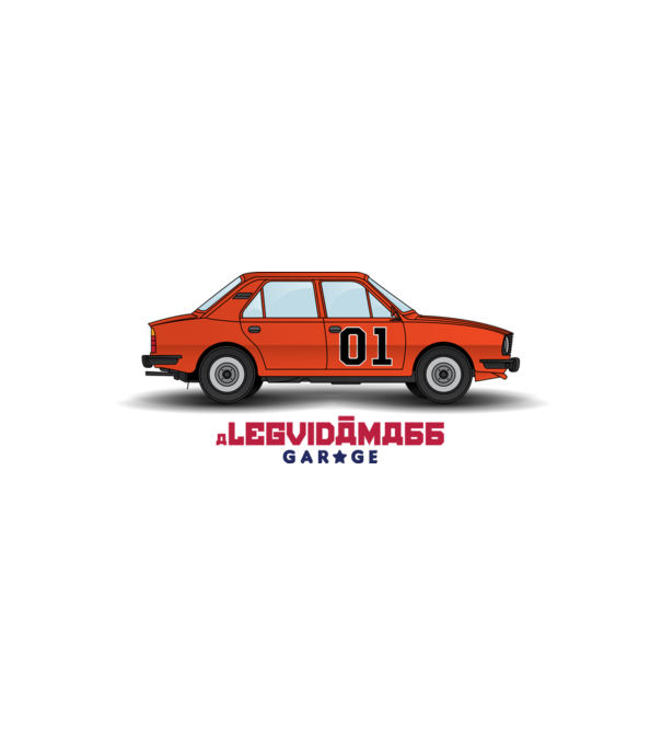 SKODA 105 - HAZÁRD MEGYE LORDJAI edition minta fehér/piros pólón
