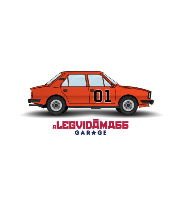 SKODA 105 - HAZÁRD MEGYE LORDJAI edition minta fehér pólón