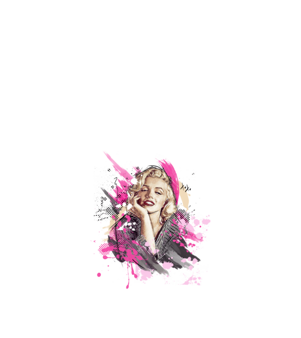 Marilyn Monroe minta fehér pólón