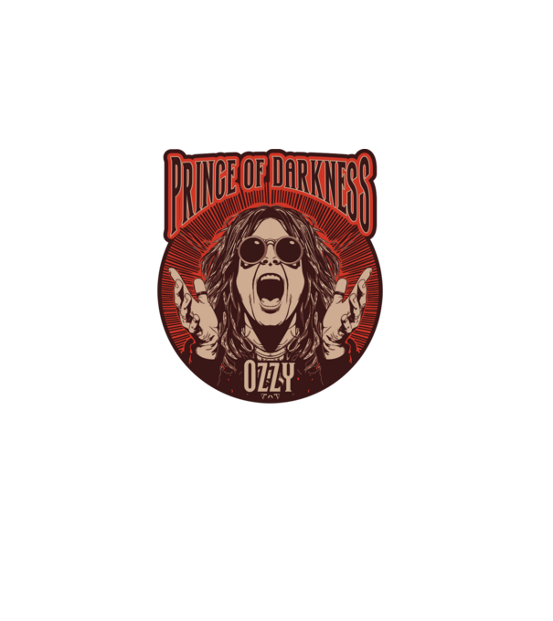 Ozzy - Prince of Darkness minta sötétkék pólón