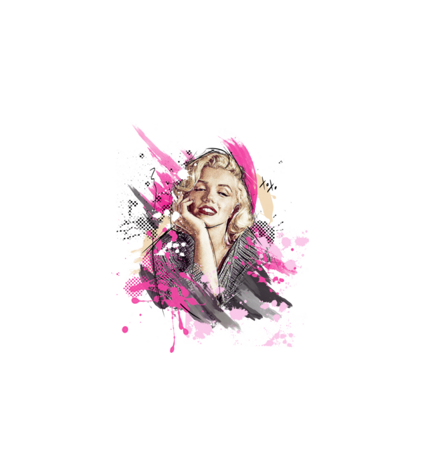 Marilyn Monroe minta fehér pólón