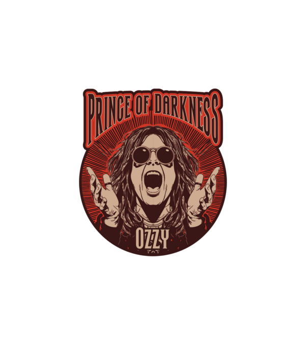 Ozzy - Prince of Darkness minta fehér pólón
