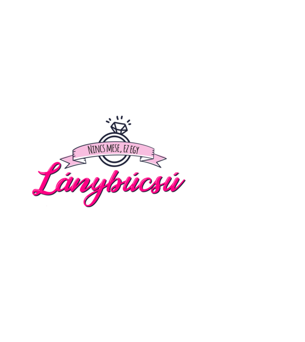 Lánybúcsú póló 01 minta fehér pólón