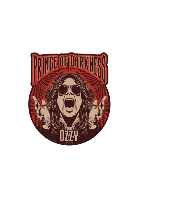 Ozzy - Prince of Darkness minta fekete pólón