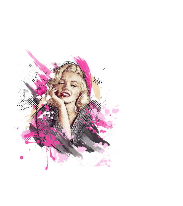 Marilyn Monroe  minta világoskék pólón