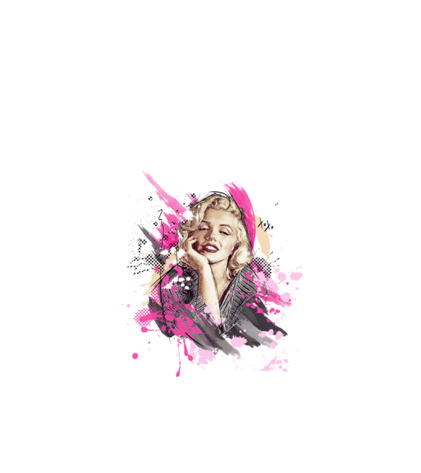 Marilyn Monroe minta fehér pólón