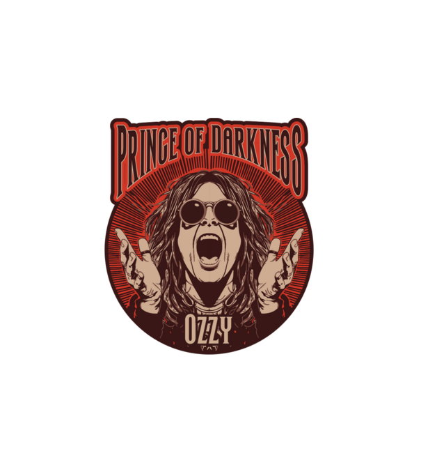 Ozzy - Prince of Darkness minta fehér pólón