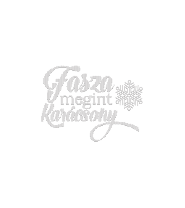 Fasza megint karácsony kötött minta minta fehér pólón