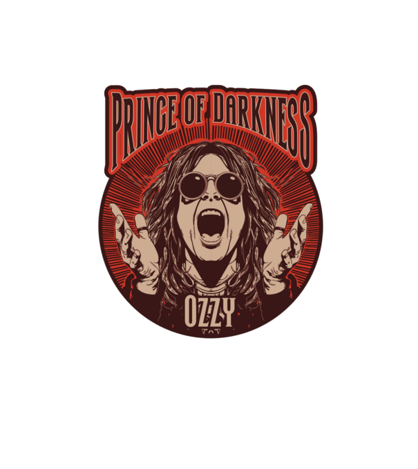 Ozzy - Prince of Darkness minta homokszín pólón