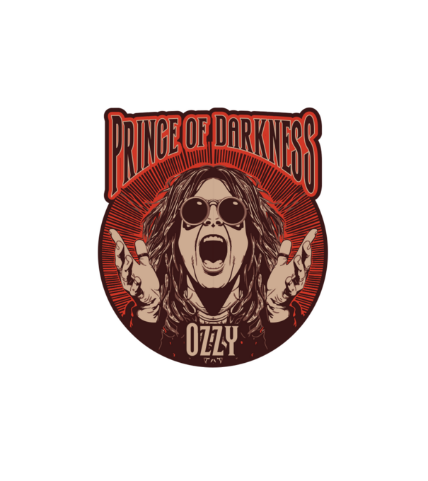 Ozzy - Prince of Darkness minta fehér pólón