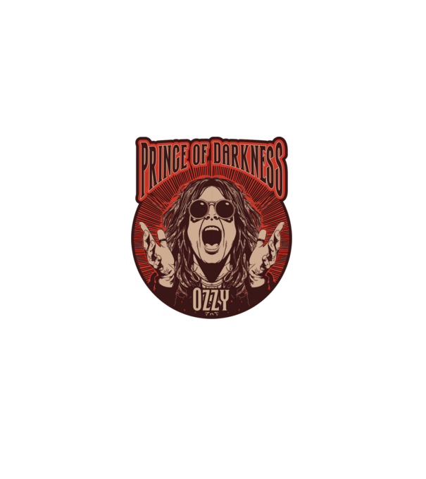 Ozzy - Prince of Darkness minta szürke pólón
