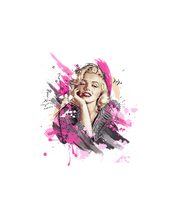 Marilyn Monroe minta fehér pólón