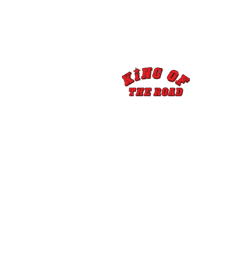 King Of The Road minta neonsárga pólón