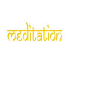 Meditation minta fehér pólón
