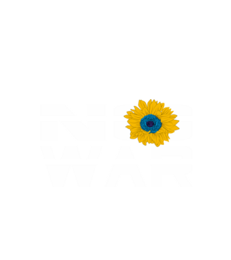 No War minta fekete pólón
