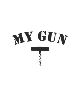My Gun minta fehér pólón