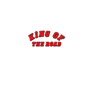 King Of The Road minta fekete pólón