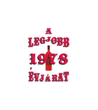 A legjobb évjárat 1978 minta fehér pólón