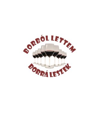 Borból lettem... minta fehér pólón