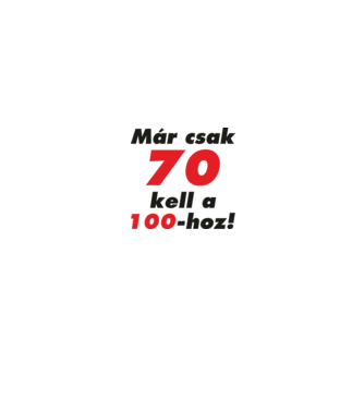 100 - 70 = 30 minta fehér/piros pólón