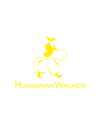 Hungarian Walker minta fehér pólón