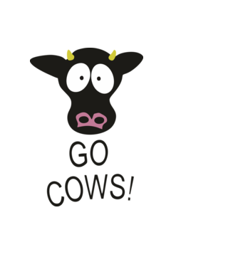 Go Cows! - from South Park minta világoskék pólón